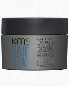 KMS Hair Stay Hard Wax Cire Solide - Cire coiffante texture sèche 50ml