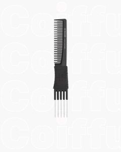 Lussoni Lift Comb 200 - Peigne de Finition Professionnel avec Fourche Métallique pour Volume