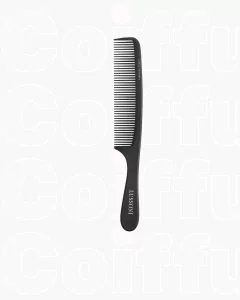 Lussoni Peigne Handle Comb 408 - Démêlage Professionnel Cheveux Épais et Bouclés