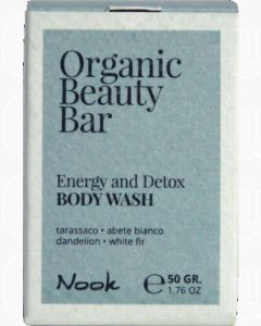 NOOK Organic Beauty Bar ENERGY AND DETOX BODY WASH - Savon Solide Énergisant et Détoxifiant