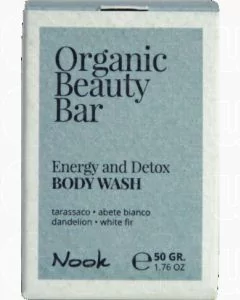 NOOK Organic Beauty Bar ENERGY AND DETOX BODY WASH - Savon Solide Énergisant et Détoxifiant