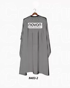 Novon Professional Cape Barber Super Red avec Logo - N403 2