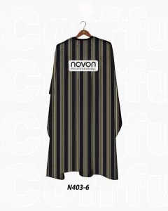 Novon Professional Cape Blackline Stripes 2 - N403 6 - Pèlerine de Coiffure Professionnelle Imperméable
