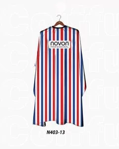 Novon Professional Cape Colour Line White/Red/Blue - Peignoir de Coiffure Professionnel N403 13