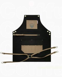 Novon Professional Tablier Barbier en Simili Cuir 61 x 80 cm - 010