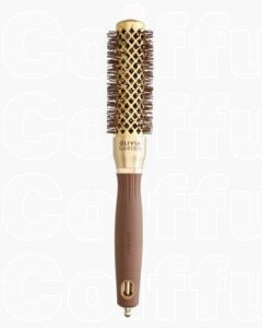 Olivia Garden Expert Blowout Shine 25/40 mm Or & Marron – Brosse Ronde Professionnelle