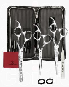 Olivia Garden Silkcut Set de 3 Ciseaux Professionnels pour Droitiers