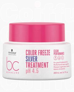 Schwarzkopf BC Color Freeze Silver Treatment 200ml - Soin Pigmenté Anti-Jaunissement