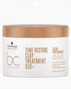 Schwarzkopf BC Time Restore Masque Argile Q10+ 500ml - Cheveux Matures