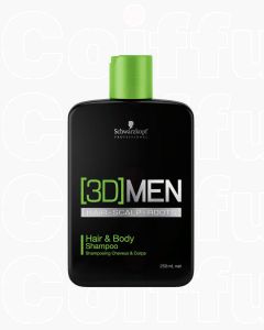 Schwarzkopf Professional 3D Men Shampooing Cheveux & Corps 250ml
