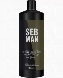 Sebastian Man The Multi-Tasker Gel Nettoyant Cheveux, Barbe & Corps 1000ml