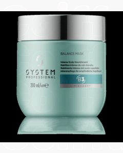 System Professional B3 Balance Mask - Masque Hydratant Apaisant pour Cuir Chevelu Sensible 200ml