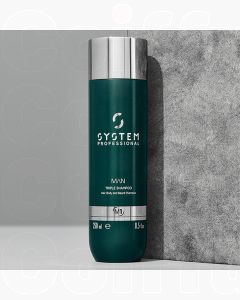 System Professional M1 Triple Shampoo 250ml - Shampoing 3-en-1 Homme Cheveux, Corps &amp; Barbe