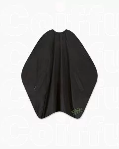 Trend Design Recycape Classic Black - Peignoir de Coupe Professionnel Écologique 135x150cm