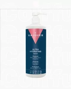 Valquer Masque Capillaire ICE Ultra Hydratant 1000ml - Effet Rafraîchissant Intense
