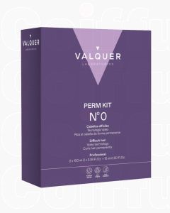 Valquer Wave Kit Nº 0 Permanente Cheveux Naturels Difficiles à Onduler 100+100+10 ML