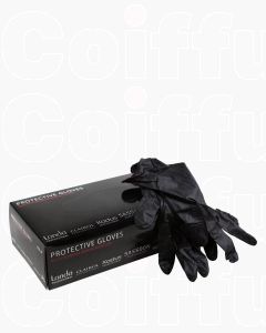 Wella Professionals Gants en Vinyle Noirs Sans Poudre - 100 pièces (Taille M)