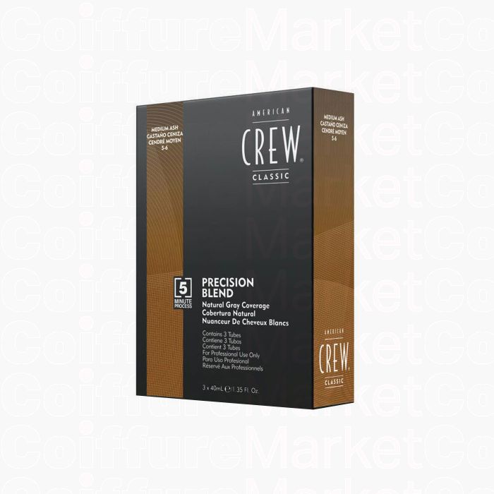 American Crew Precision Blend Medium Ash 3x40ml - Coloration Progressive Cheveux & Barbe