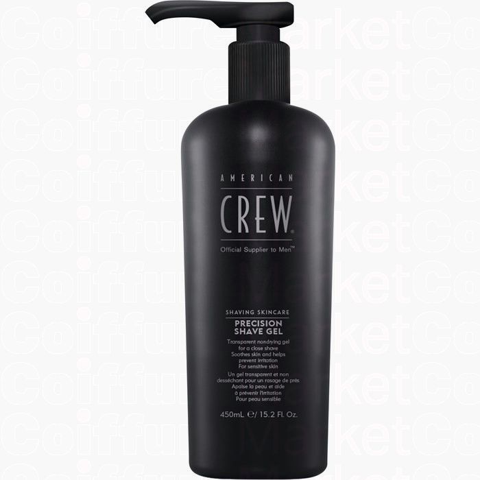 American Crew Precision Shave Gel 450ml - Gel de Rasage Hydratant Anti-Irritations
