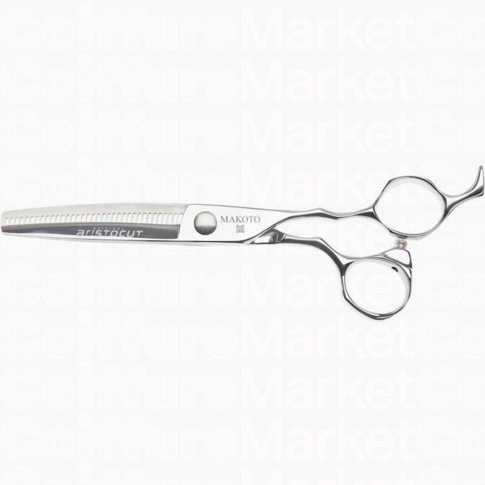 Aristocut Ciseaux de Sculpture MAKOTO 35T Offset – Lame Cobalt, Design Ergonomique