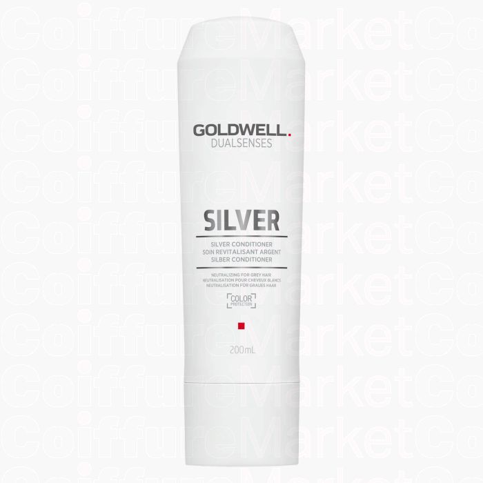Goldwell Dualsenses Silver Conditioner 200ml - Soin Neutralisant pour Blonds Froids et Cheveux Gris