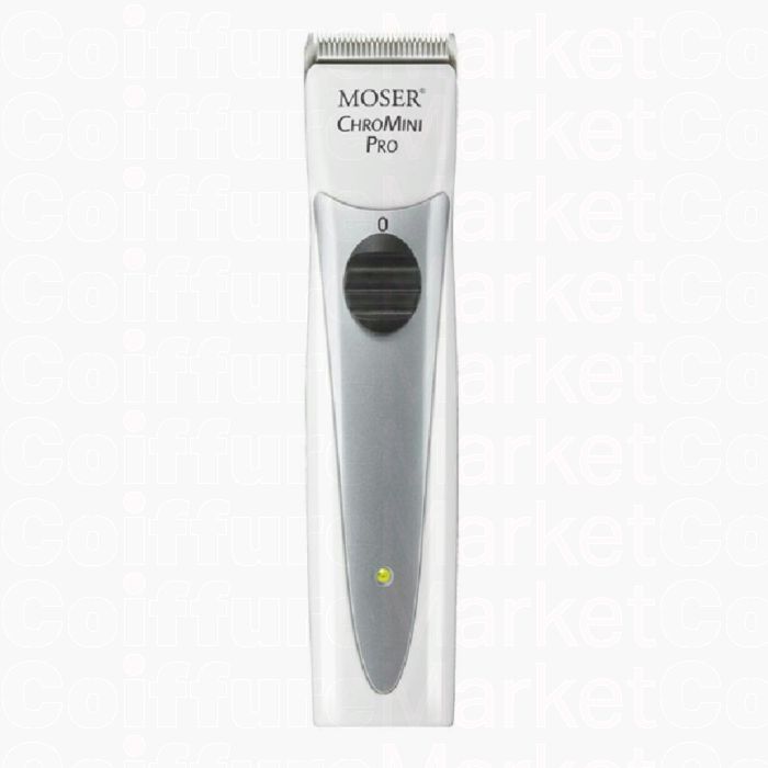 Moser ChroMini Pro White - Tondeuse Professionnelle Barbe et Cheveux Sans Fil
