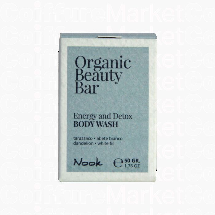 NOOK Organic Beauty Bar ENERGY AND DETOX BODY WASH - Savon Solide Énergisant et Détoxifiant
