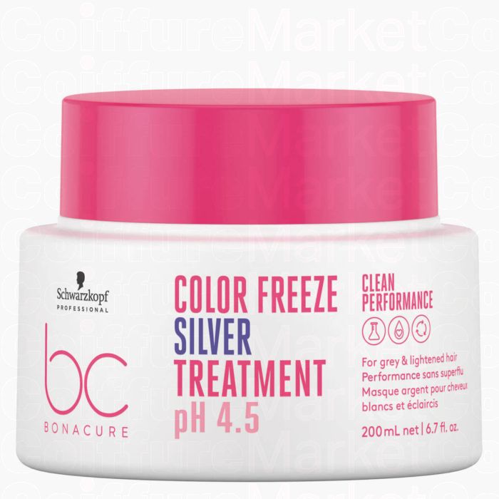 Schwarzkopf BC Color Freeze Silver Treatment 200ml - Soin Pigmenté Anti-Jaunissement