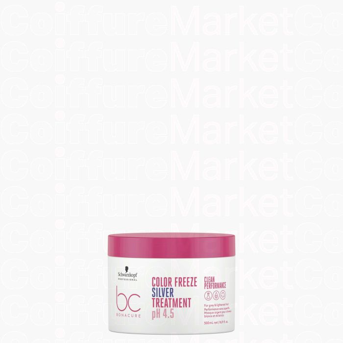 Schwarzkopf BC Color Freeze Silver Treatment 500ml - Soin Pigmenté Anti-Jaunissement