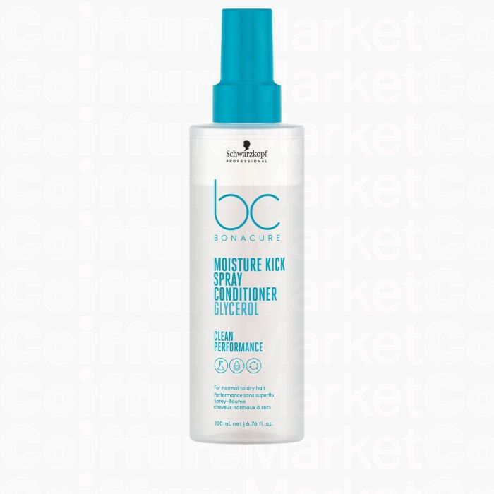 Schwarzkopf BC Moisture Kick Spray Conditioner 200ml - Soin Sans Rinçage Hydratant