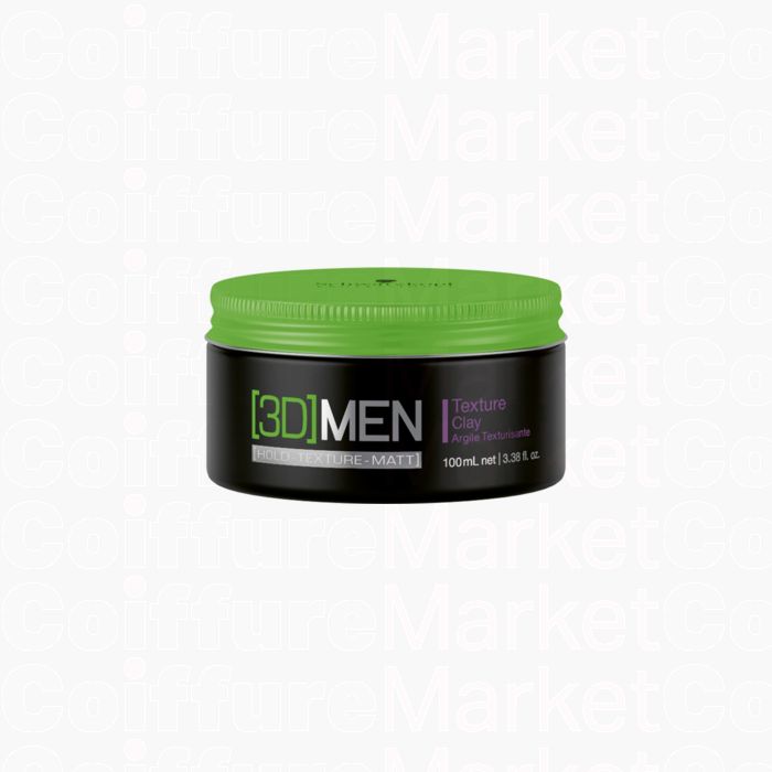 Schwarzkopf Professional 3D Men Clay Super Hold - Pâte Coiffante Fixation Extrême 100ml