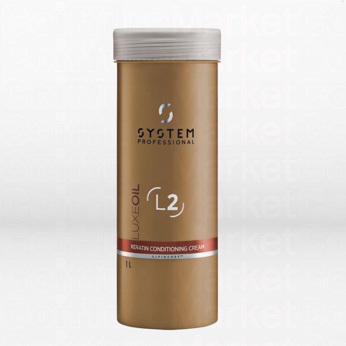 System Professional L2 Luxe Oil Keratin Conditioning Cream 1000ml - Soin Luxueux à l'Huile de Kératine