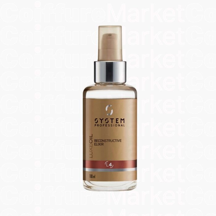 System Professional L4 Luxe Oil Elixir Reconstructeur 100ml - Huile Luxueuse pour Cheveux Abîmés
