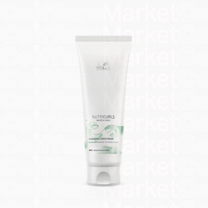 Wella Professionals NutriCurls Cleansing Conditioner 250ml - Après-Shampooing Nettoyant pour Cheveux Bouclés