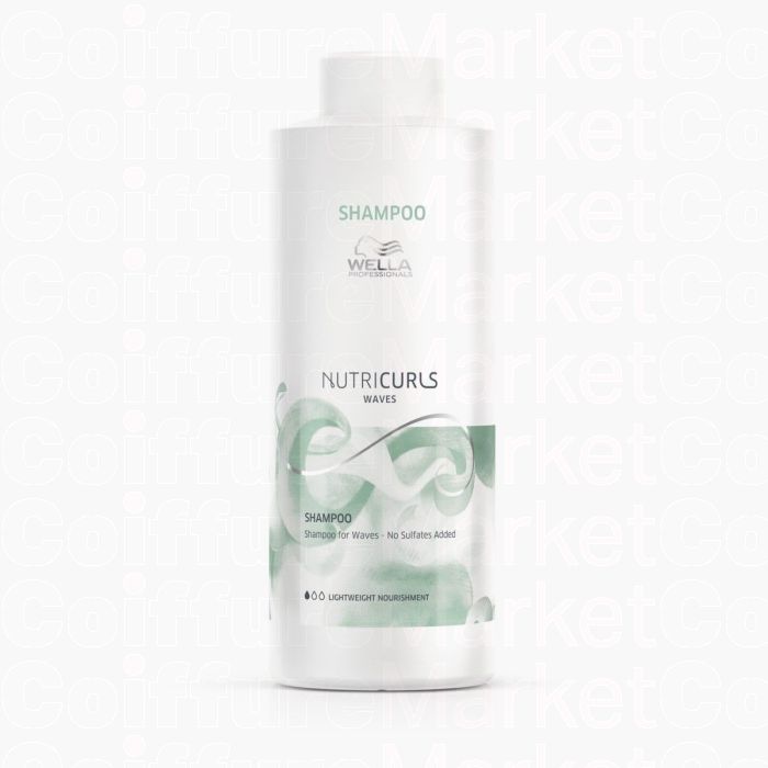 Wella Professionals Nutricurls Shampooing pour Cheveux Ondulés 1000ml