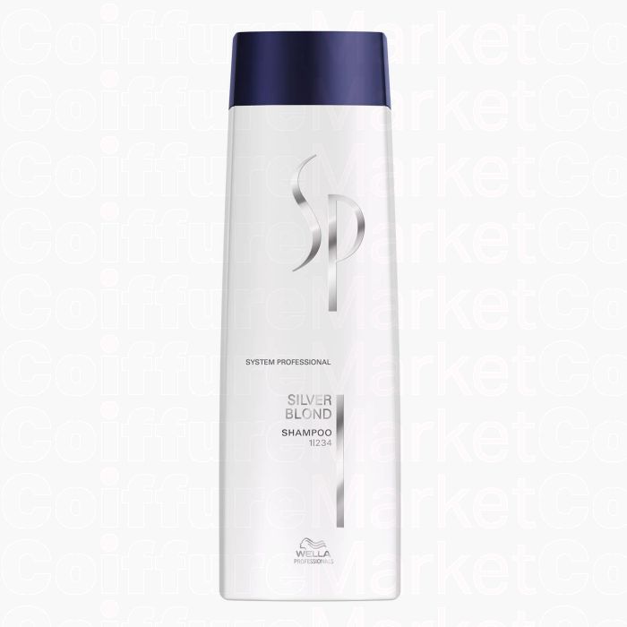 Wella Professionals SP Expert Silver Shampooing 250ml - Neutralise les Reflets Jaunes
