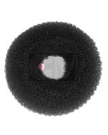 Efalock Anneau à Chignon Extra Haut 10cm Noir - Boudin Professionnel pour Coiffures Volumineuses