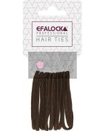 Efalock Élastiques à Cheveux Épais Marron 10 Pièces
