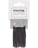 Efalock Élastiques à Cheveux Noirs - Lot de 10 Pièces