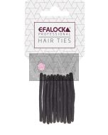 Efalock Élastiques à Cheveux Petits Noir 10 Pièces