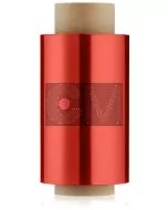Efalock Papier Aluminium pour Mèches Rouge 150m/15µ/12cm - Lot de 2 Rouleaux