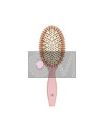 ILU Bamboo Brush Pink Flamingo - Brosse en Bambou Écologique Rose Vif