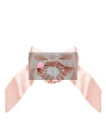 Invisibobble Bowtique Ballerina Bow - Chouchou Élastique en Velours Rose avec Nœud