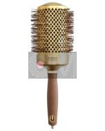 Olivia Garden Expert Blowout Shine 65/80 mm Or & Marron - Brosse Ronde Professionnelle