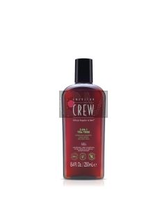 American Crew 3-en-1 Tea Tree 250ml - Shampoing, Après-Shampoing et Gel Douche