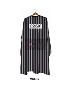 Cape de Coiffure Novon Professional Blackline Stripes - Protection Élégante et Durable