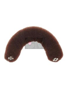 Efalock Boudin de Chignon 18 cm Marron avec Bouton-Pression