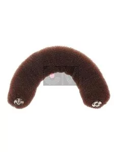 Efalock Boudin de Chignon 18 cm Marron avec Bouton-Pression