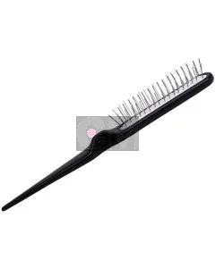 Efalock Brosse à Crêper Noire sans Picots - Volume Professionnel Longue Tenue