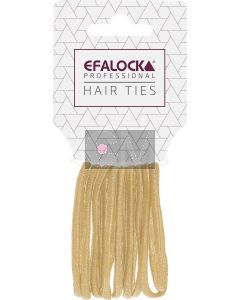 Efalock Élastiques Épais Blonds - Tenue Forte pour Cheveux Épais (10 pièces)
